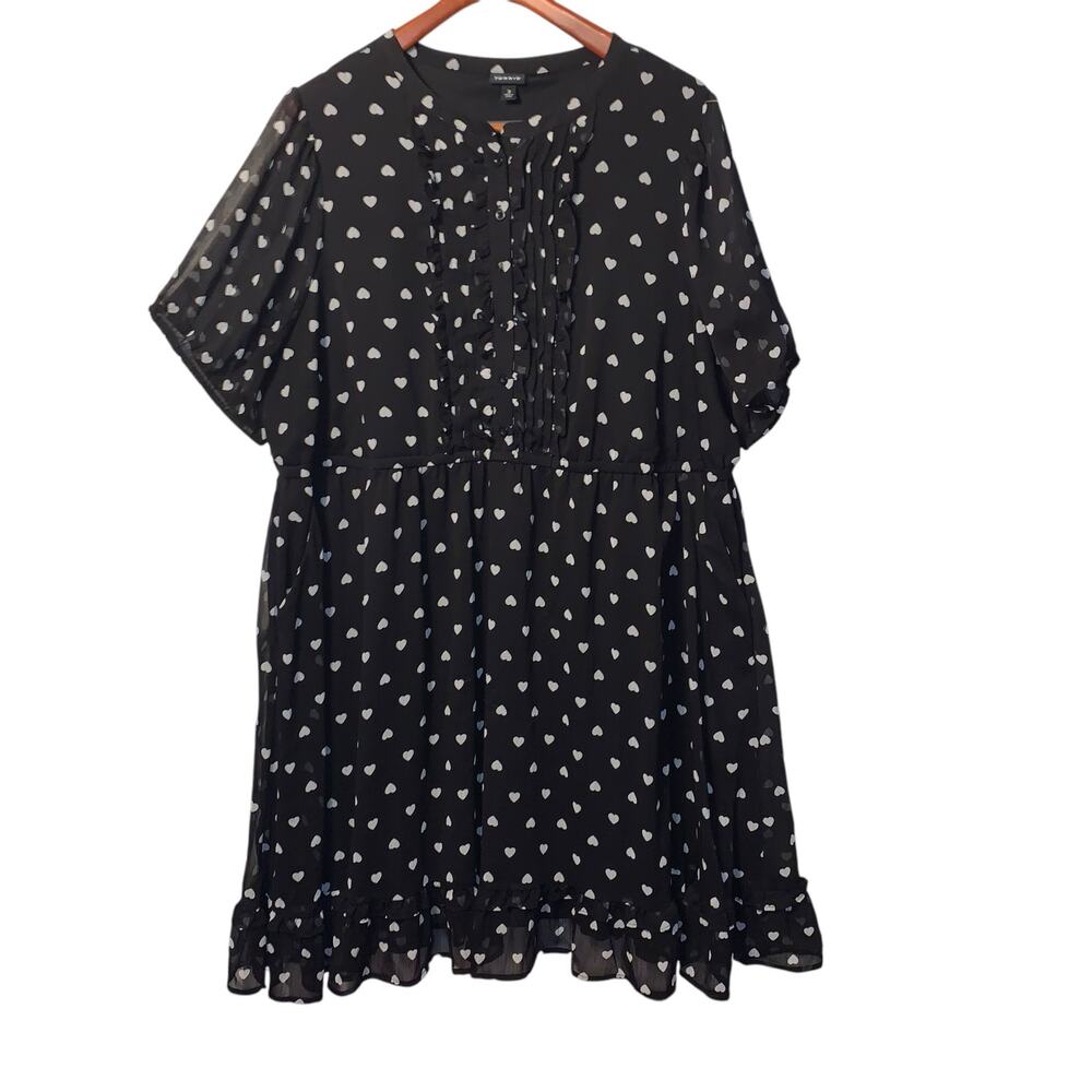 torrid Mini Crinkle Chiffon Button Pintuck Dress size 3 x - Picture 6 of 9